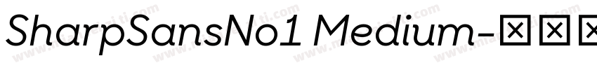 SharpSansNo1 Medium字体转换